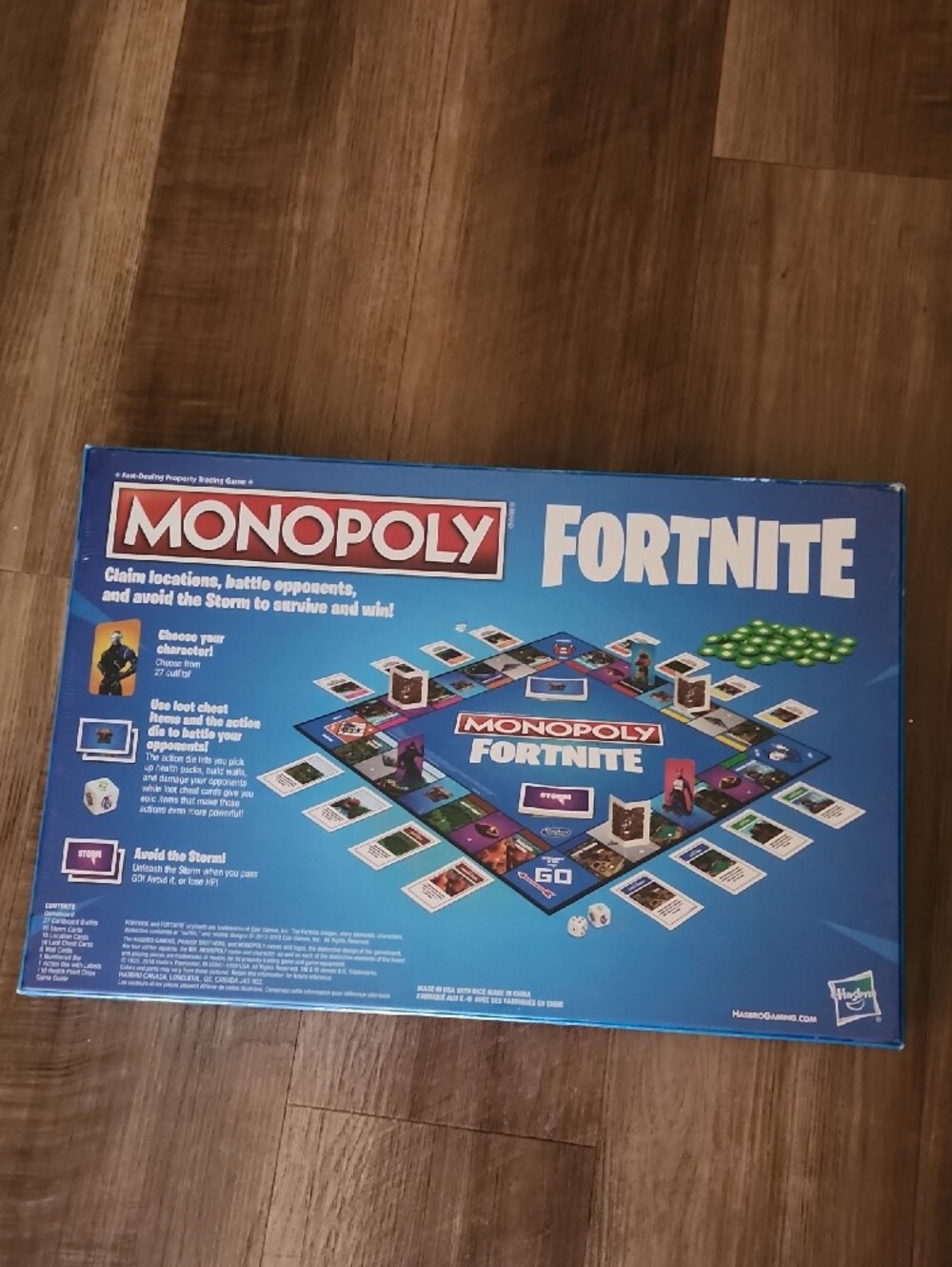 NIB Hasbro Monopoly Fortnite Board Game - Blue Box - Picture 2 of 2